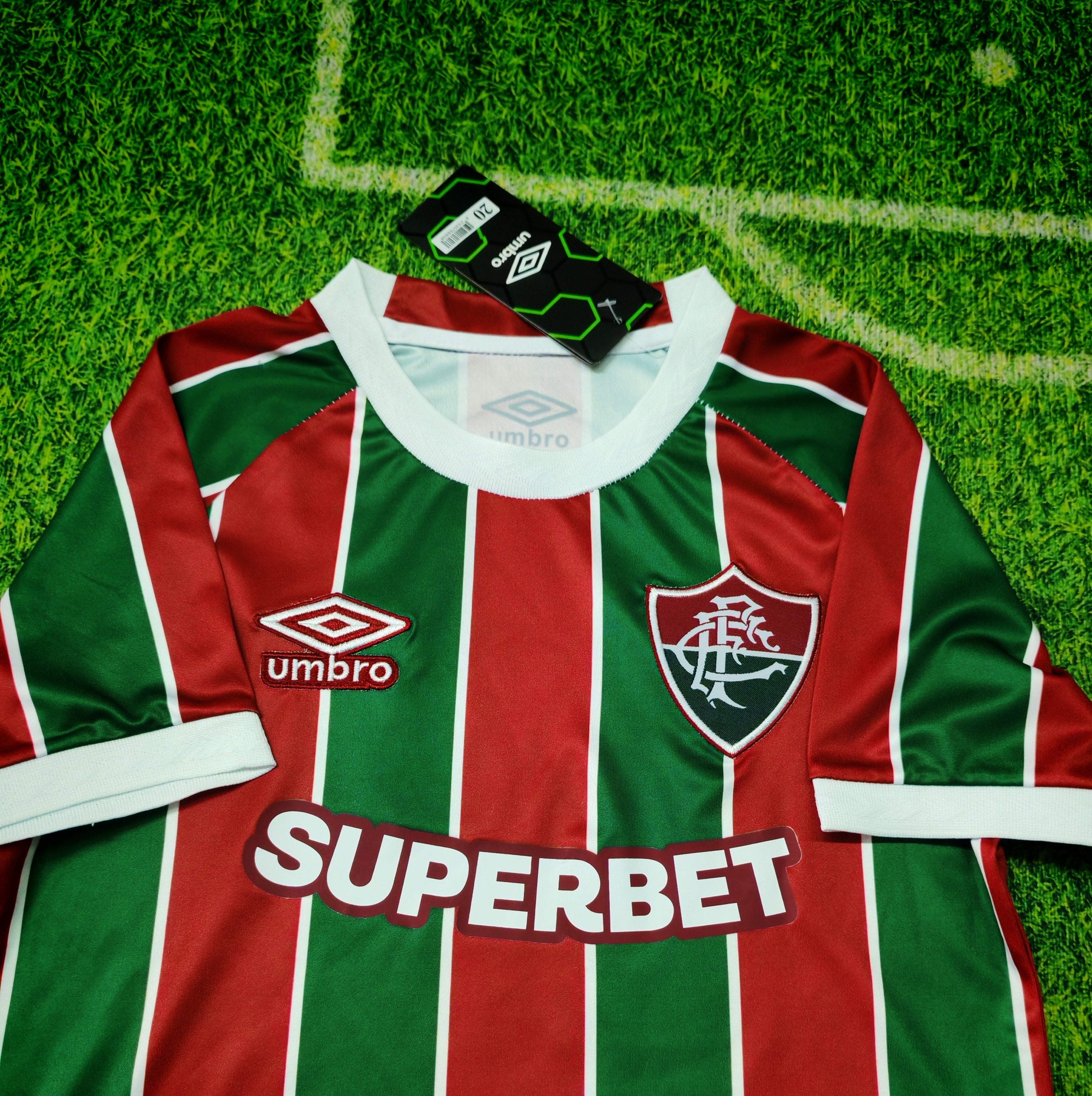 Fluminense Home Kit 2025/2026 Kids – Red/Green Football Set