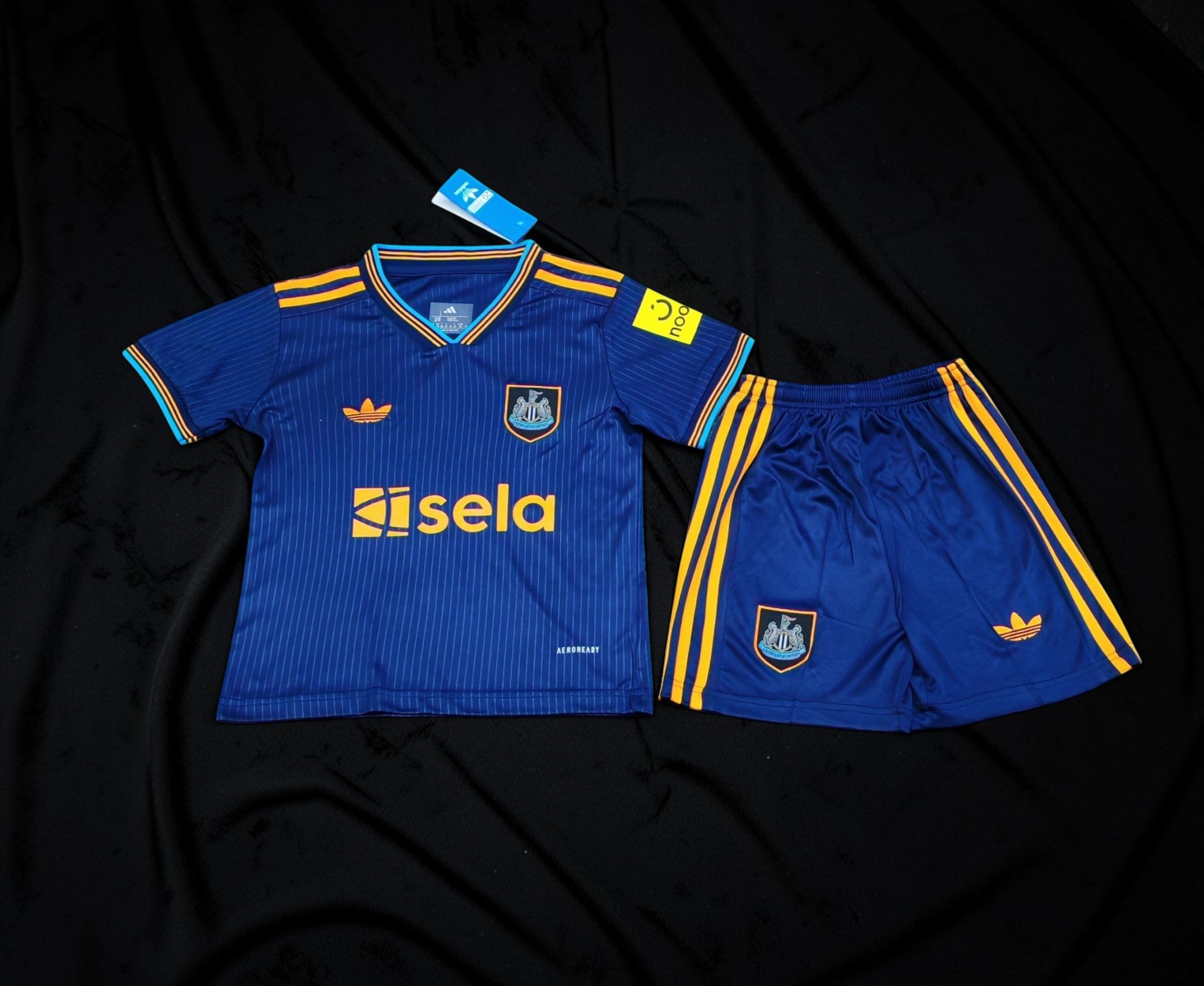 Newcastle United Third Kit Kids 2025/26 – Blue Yellow Set