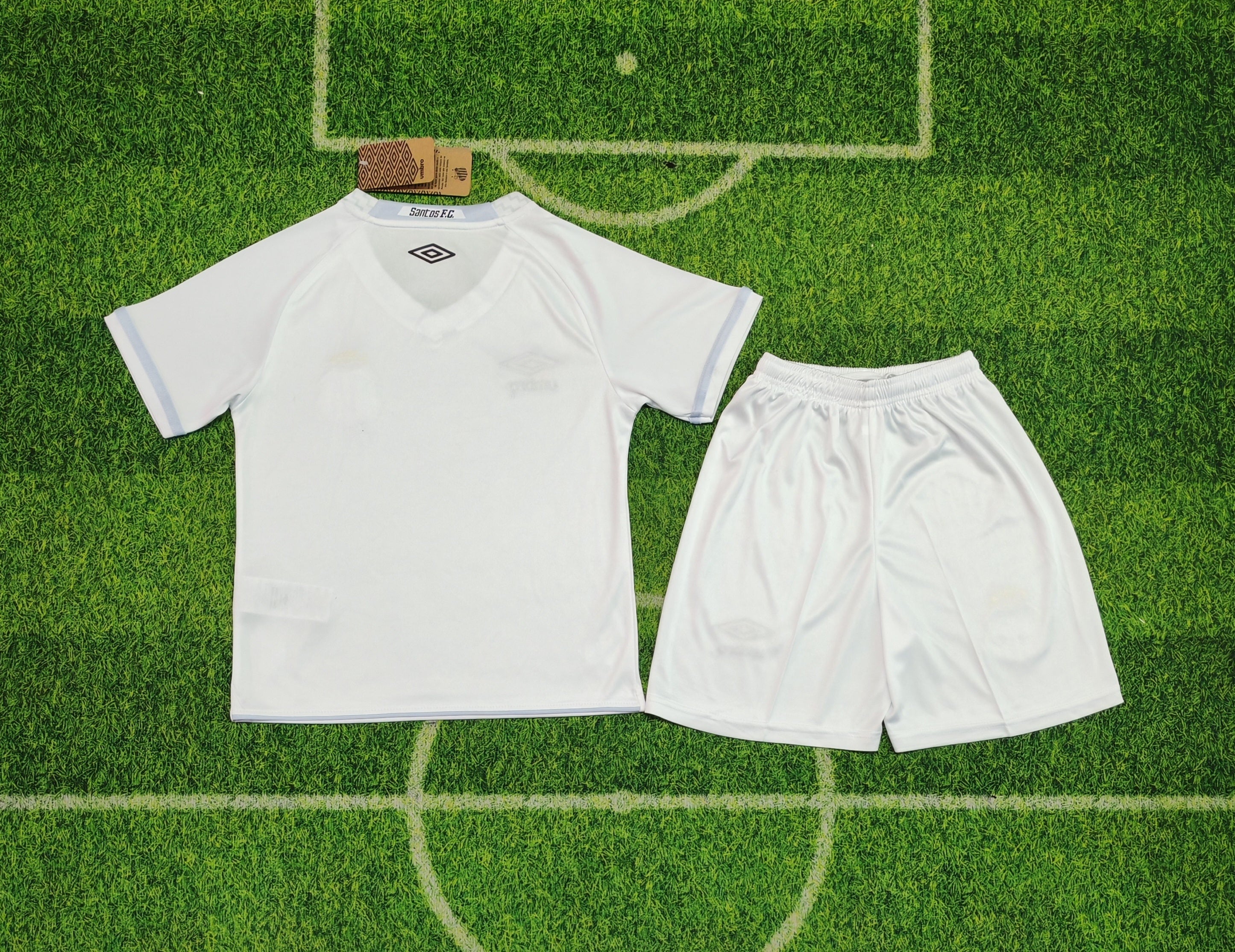 Santos FC Home Kit 2025/2026 Kids – All White Football Set