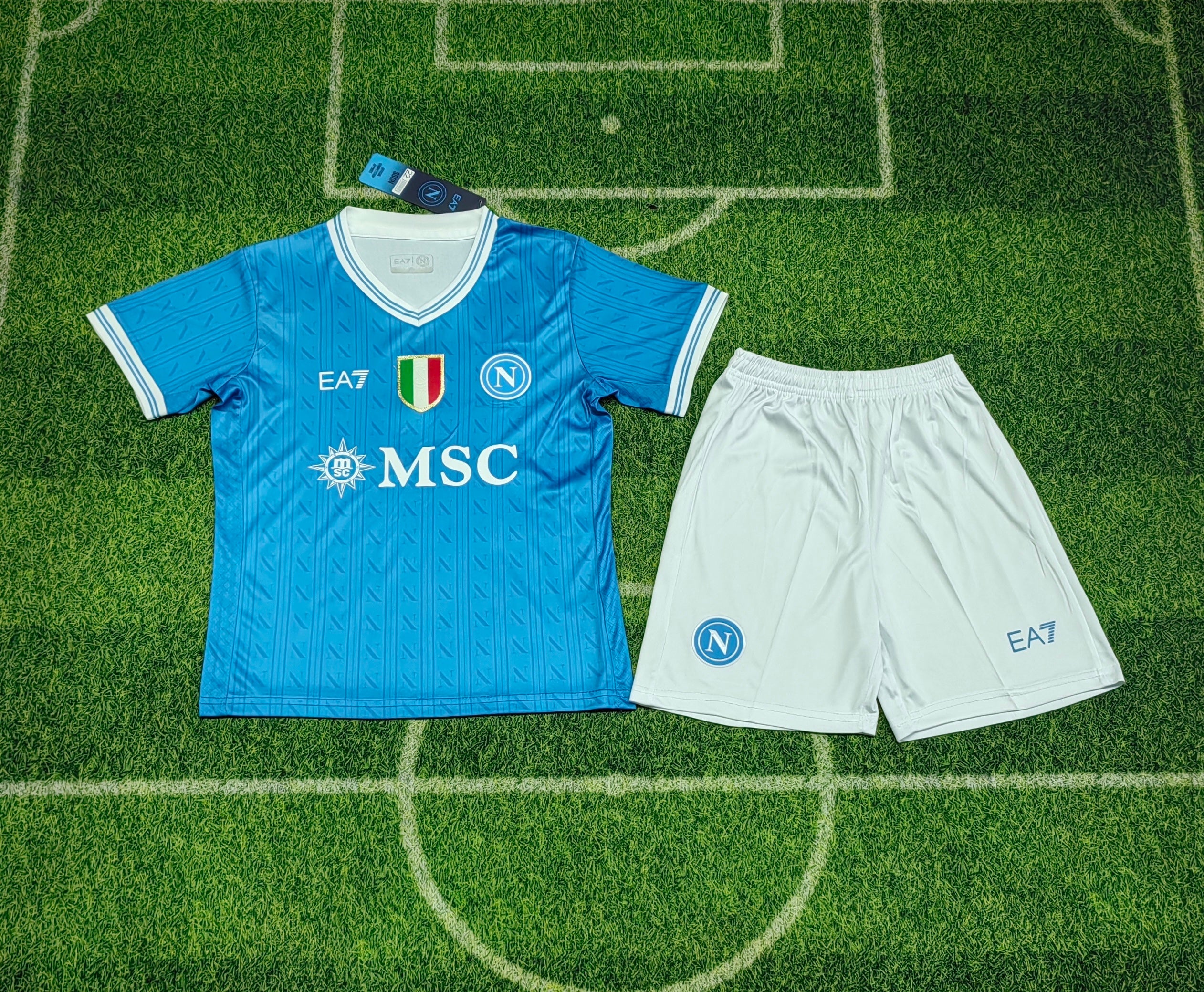 Napoli 2025/26 Home Kit Set Kids