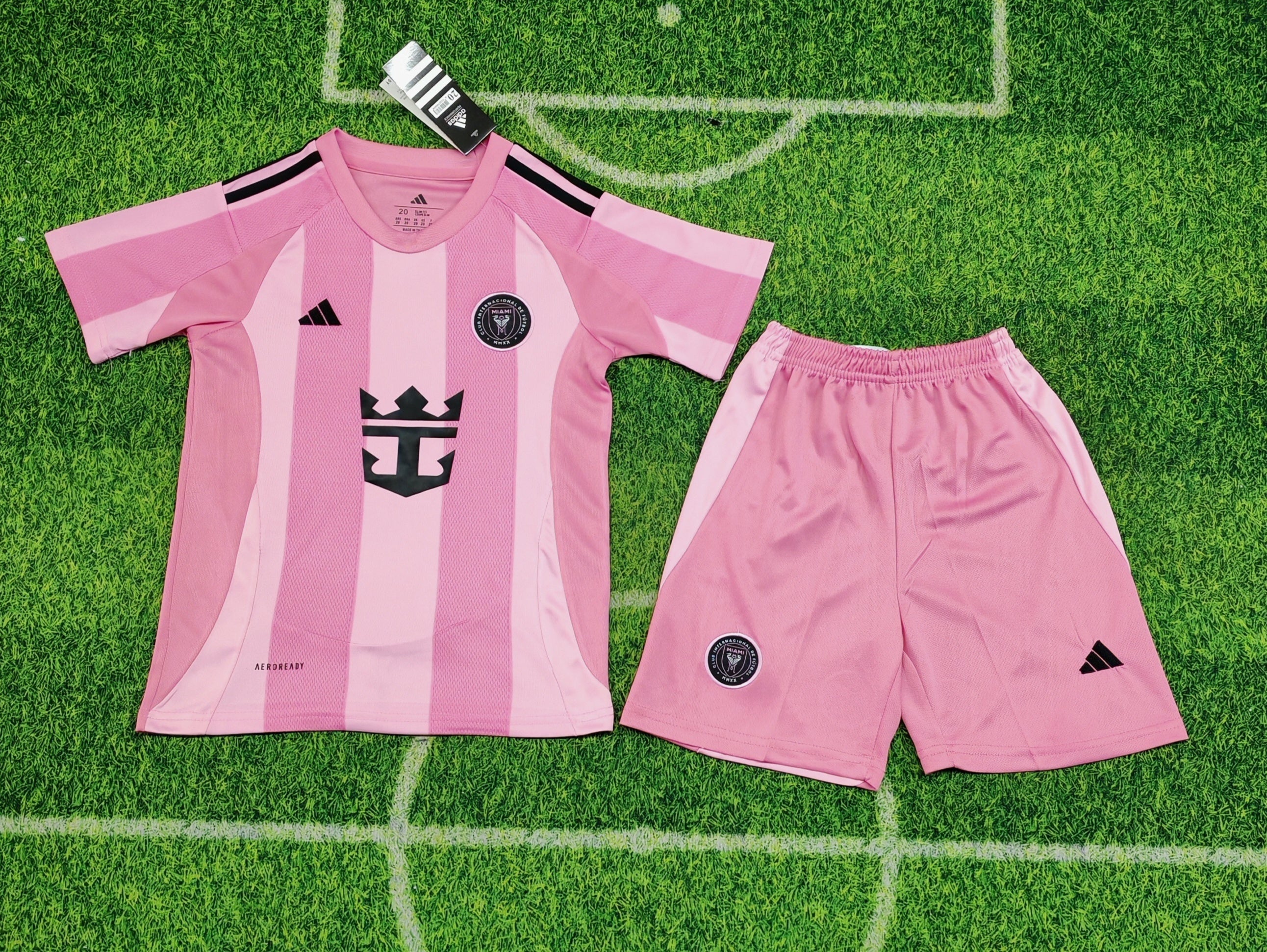 Inter Miami CF 2025/26 Home Kit Kids – Pink