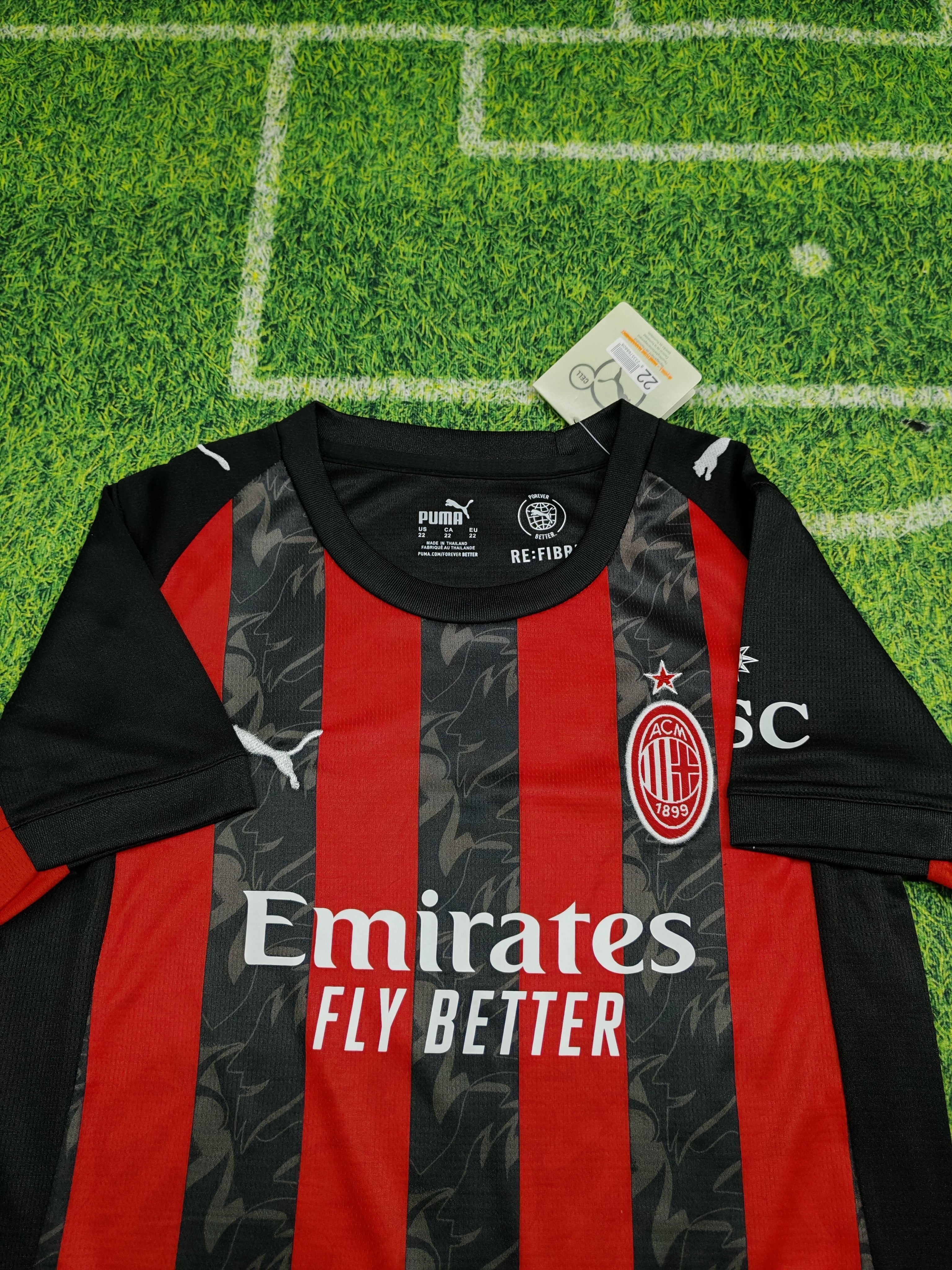 AC Milan 2025/26 Home Kit Set Kids – Alternative Shorts
