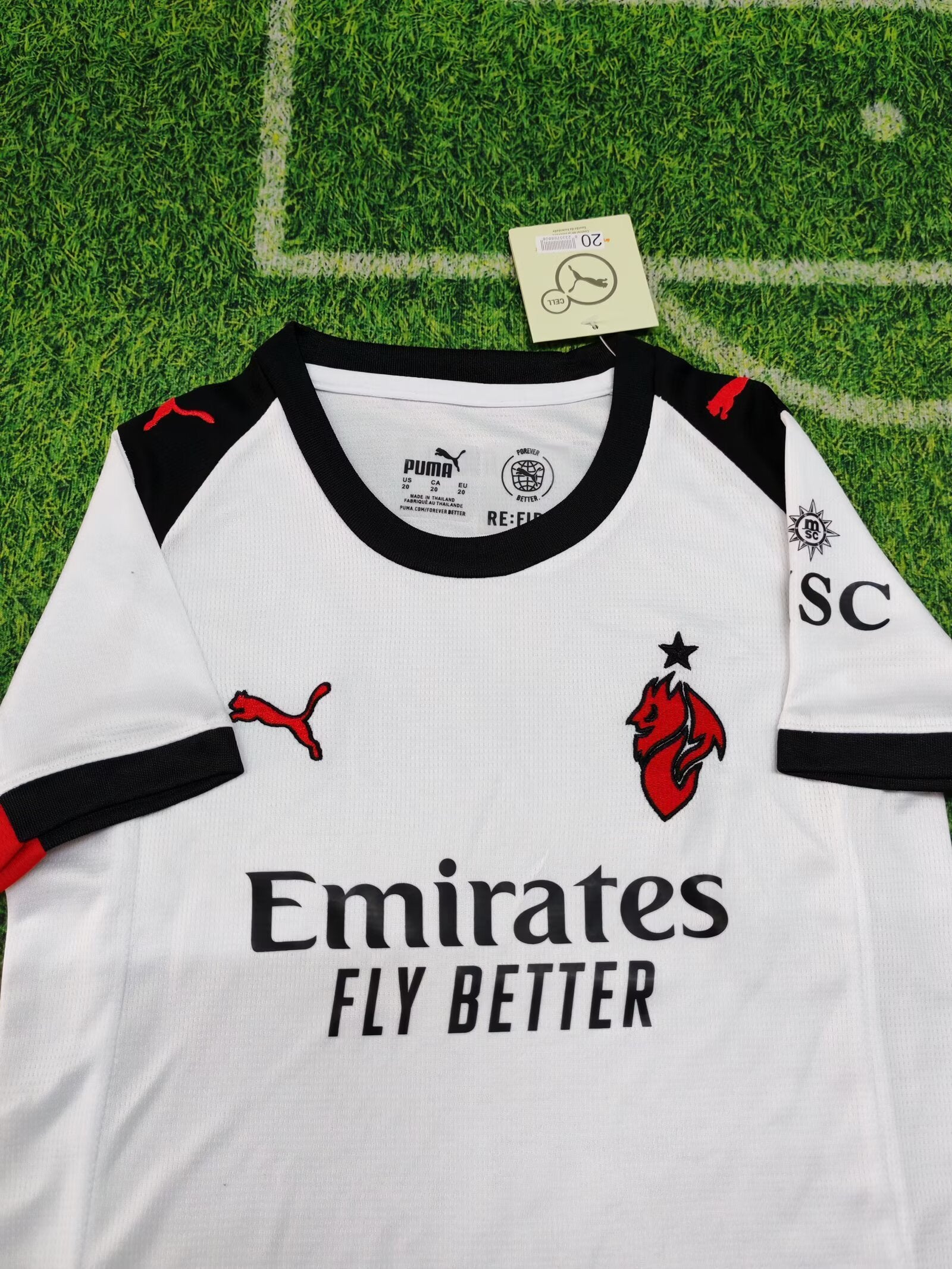 AC Milan 2025/26 Away Kit Set Kids – White Shorts