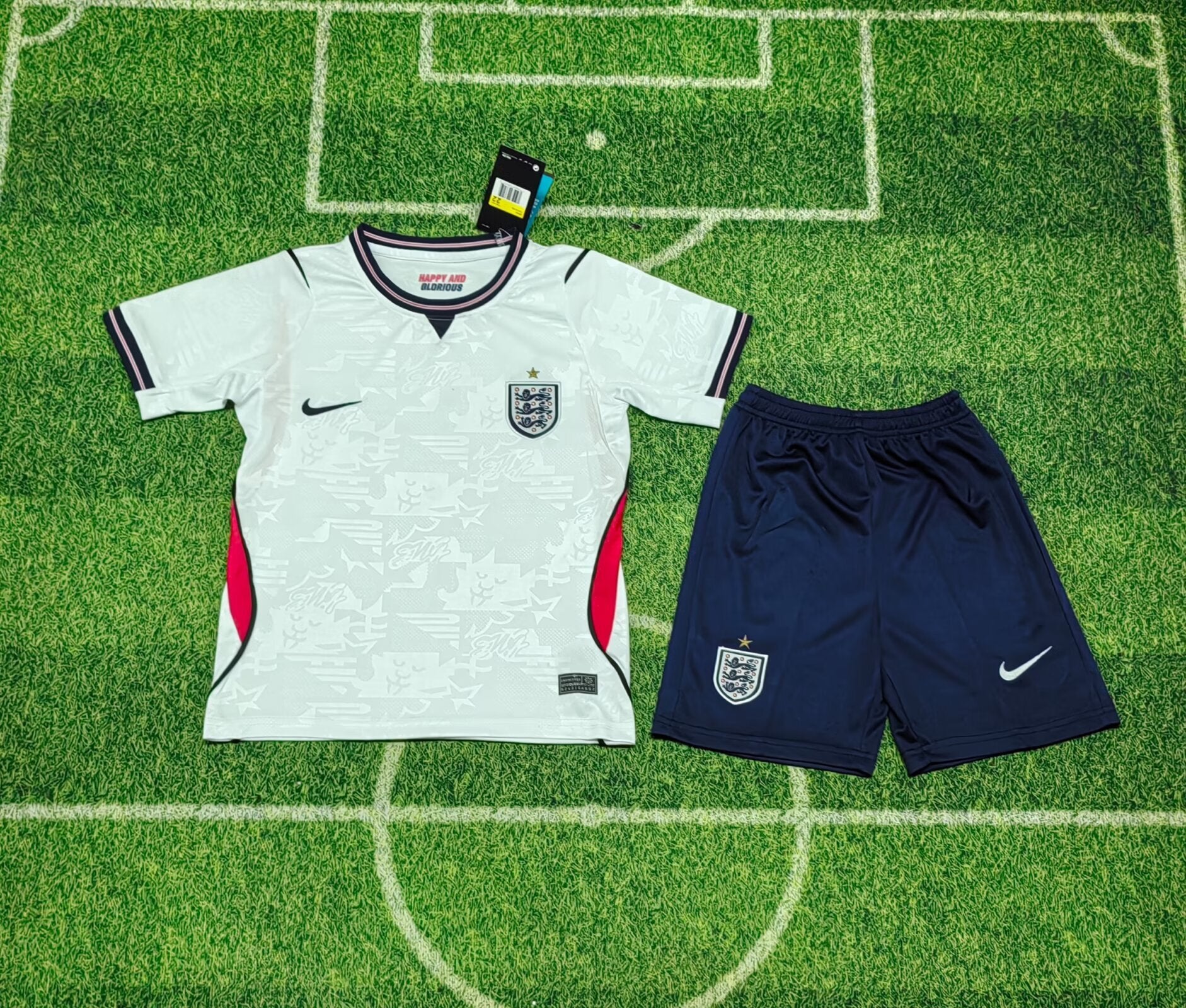 England 2025/26 Home Kit Set Kids