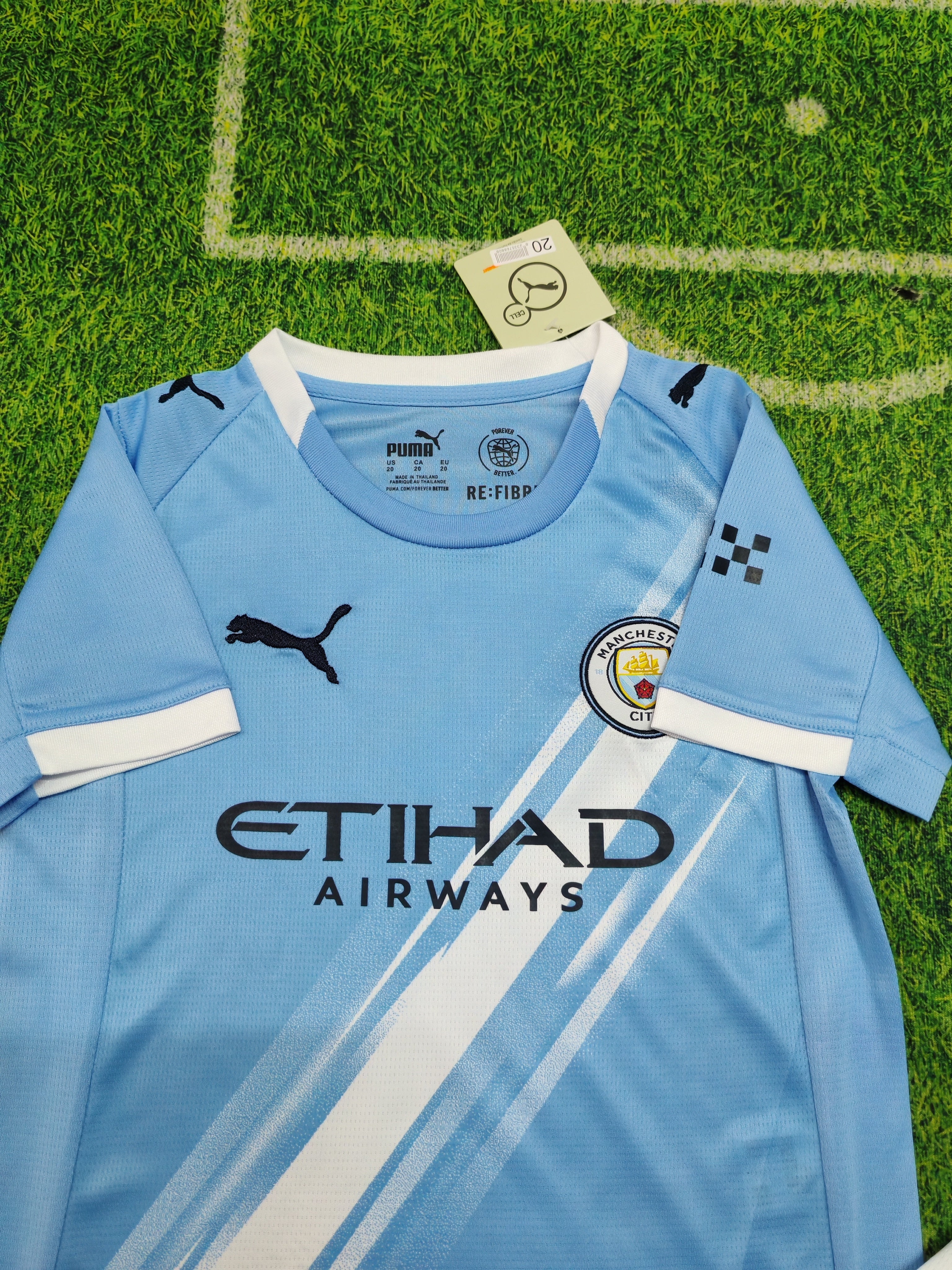 Manchester City 2025/26 Home Kit Kids Set – Sky Blue/White (Alternate Shorts)
