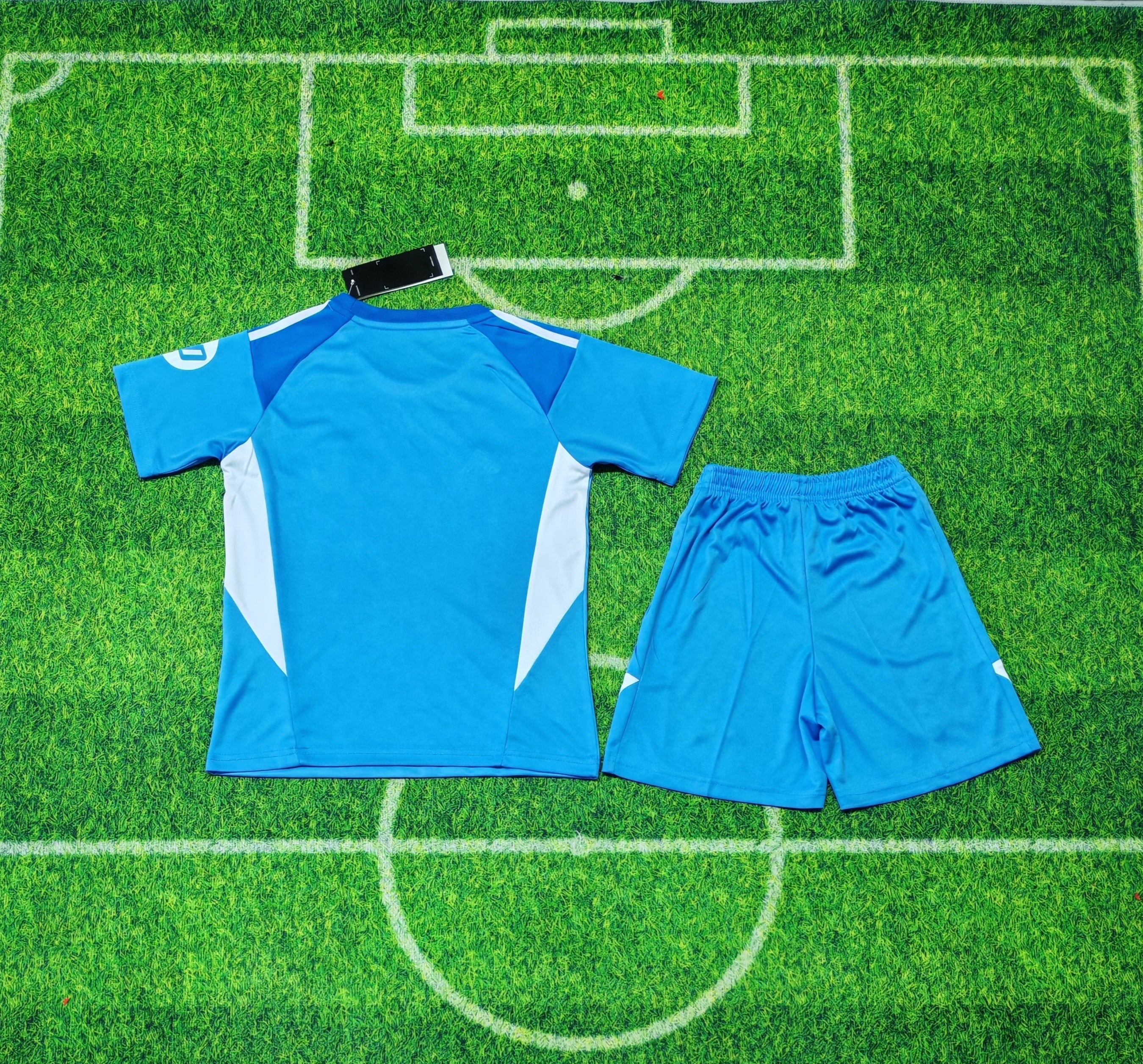 Real Madrid 24/25 Goalkeeper Kit Kids – Light Blue Edition