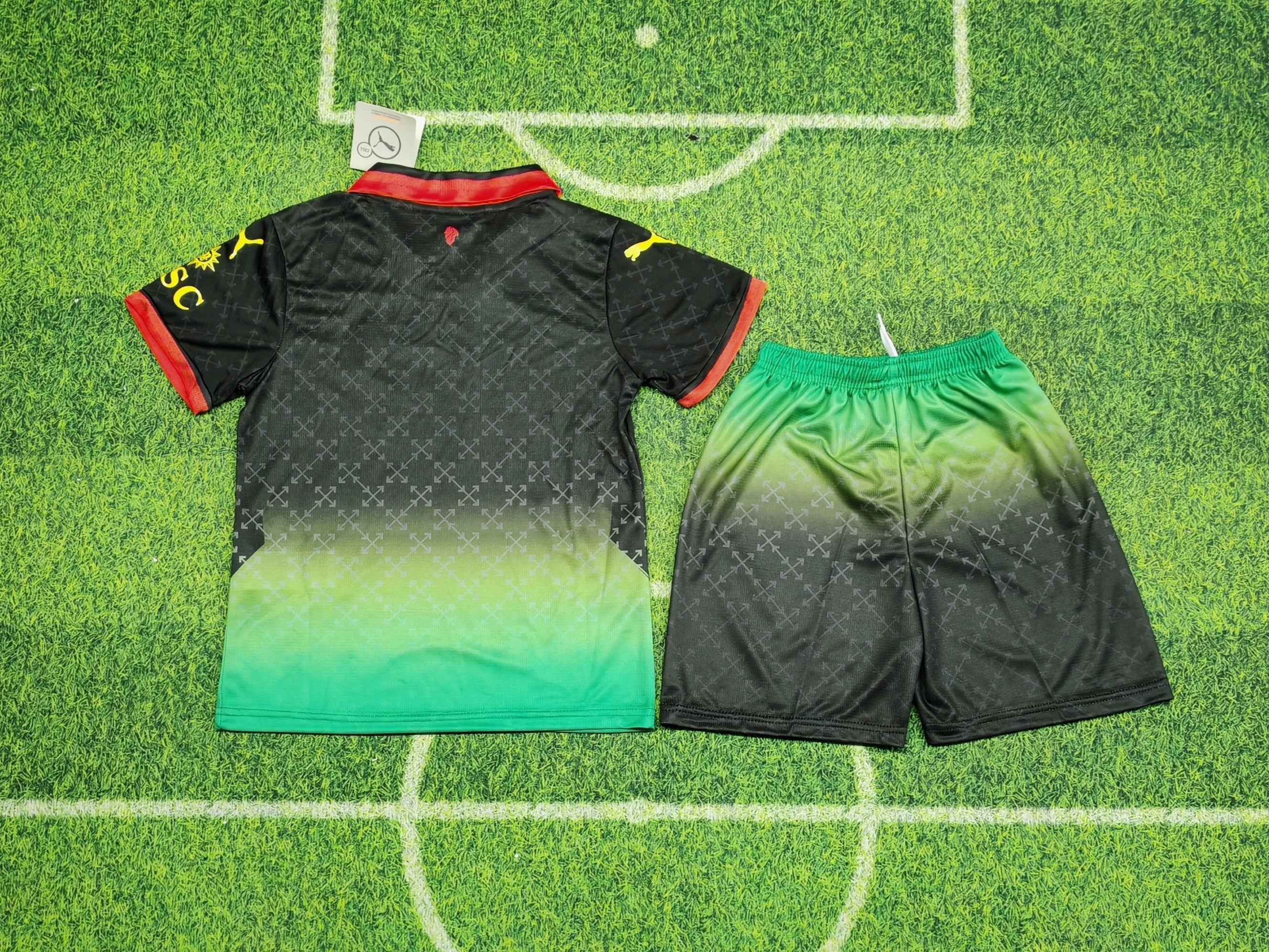 AC Milan 2024/25 x Off-White 4th Kit Set Kids - Black