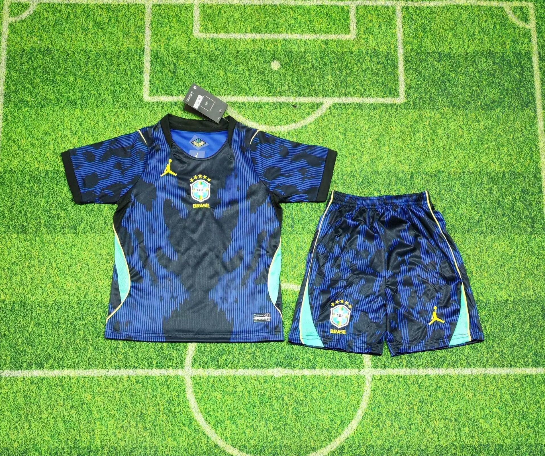 Brazil 2025/26 Away Kit Set Kids