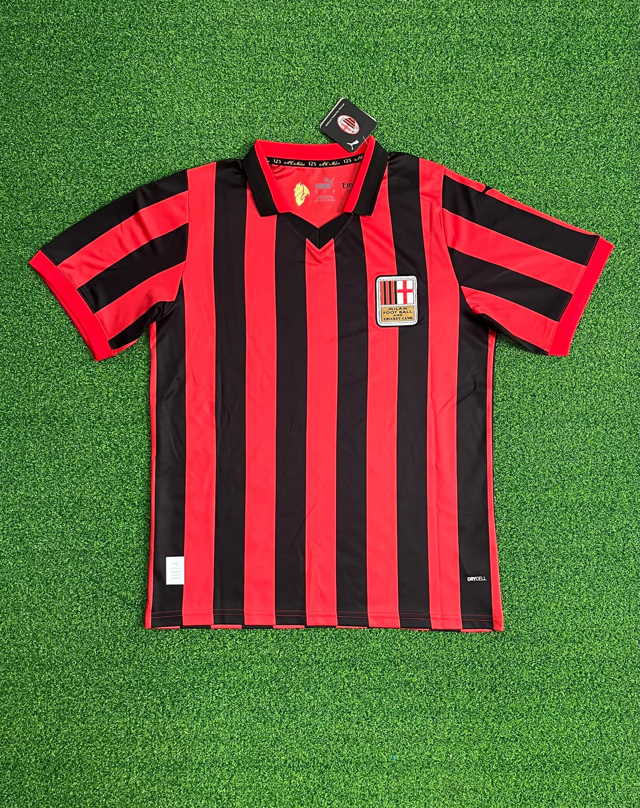 AC Milan Home Shirt Retro Stripes Red/Black