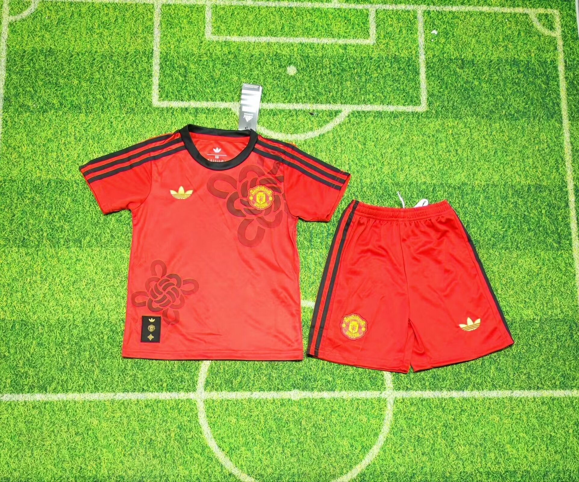 Manchester United Pre-Match Kit Kids 2025/26 – Red Set
