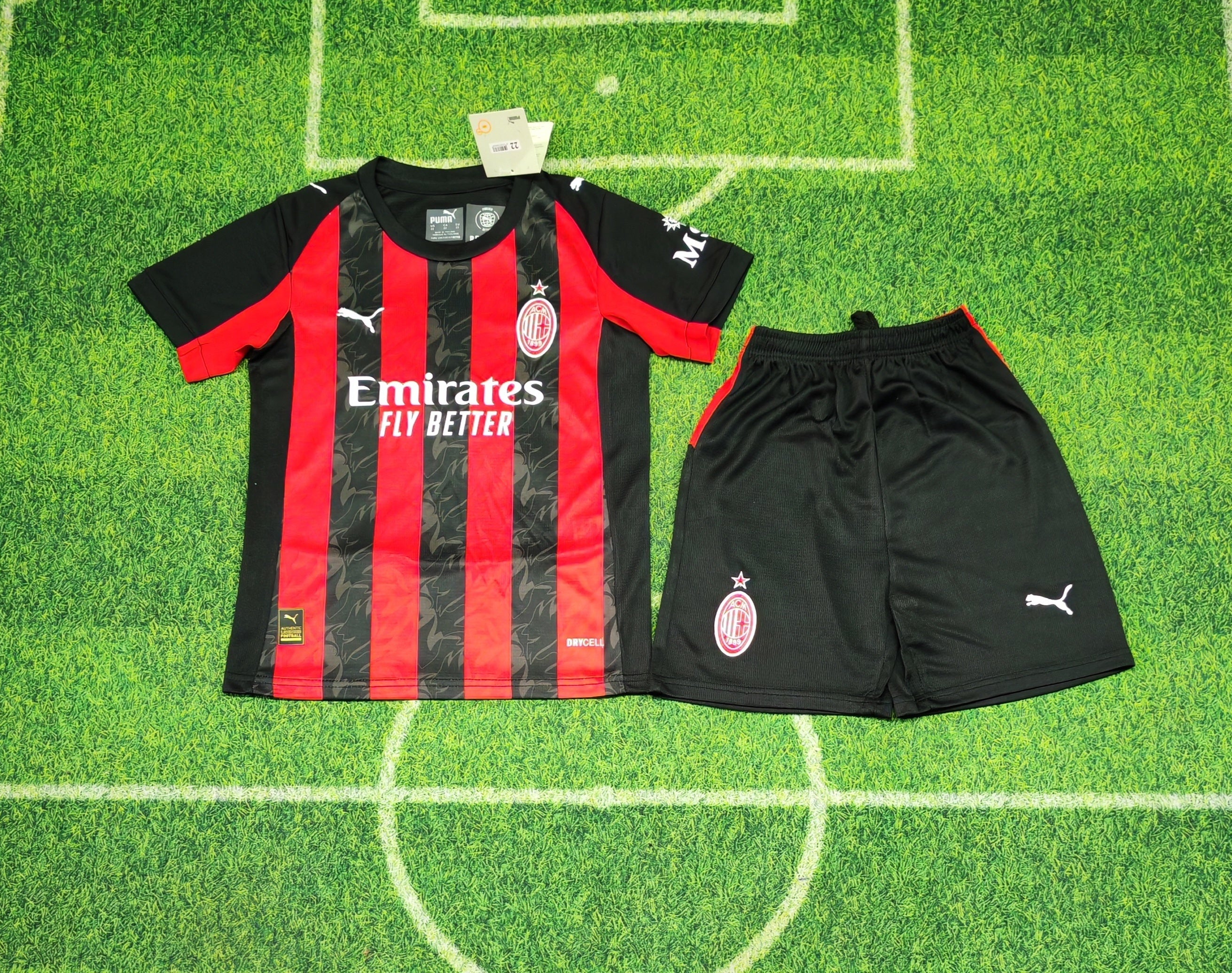 AC Milan 2025/26 Home Kit Set Kids