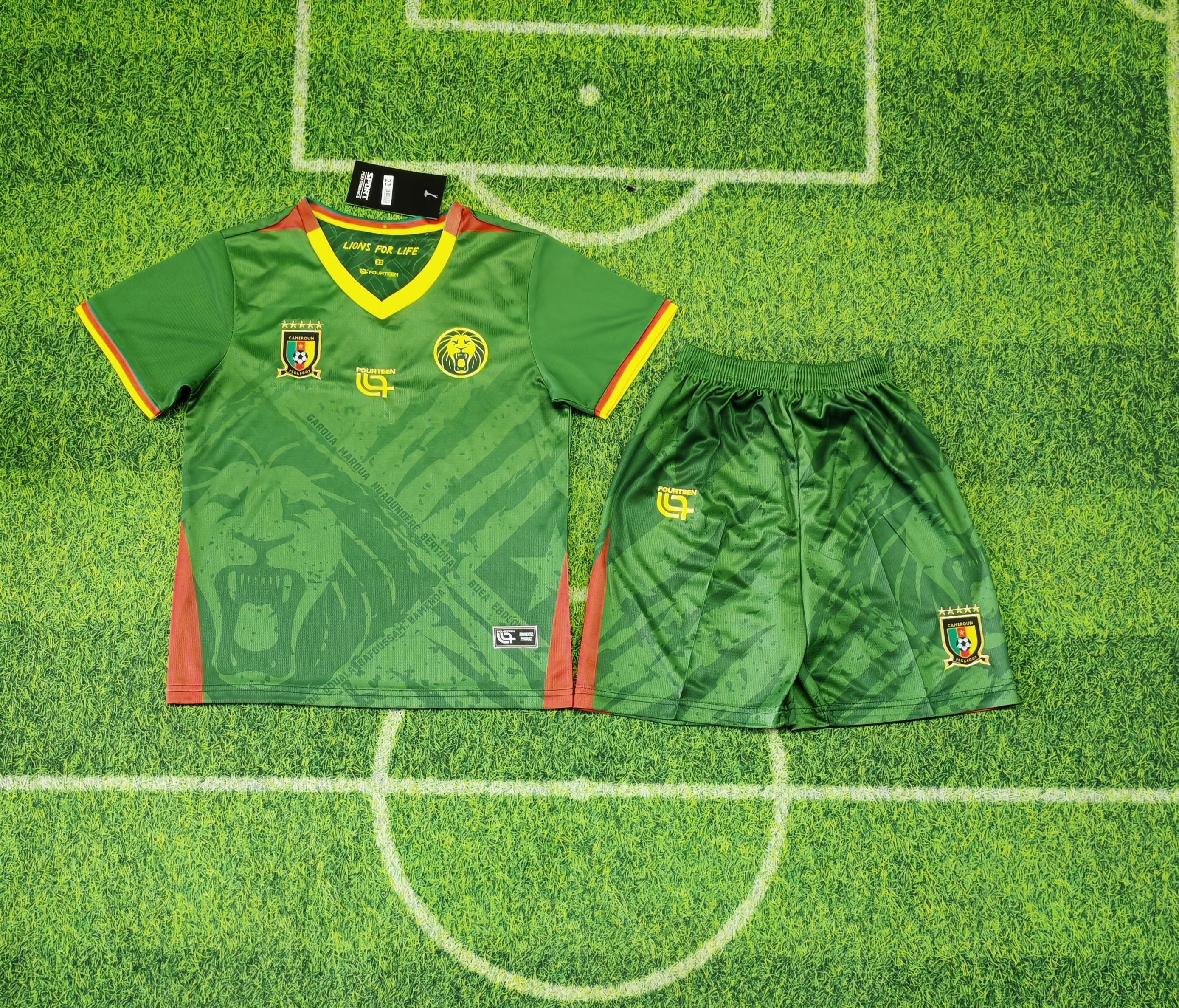 Cameroon 2025/26 Home Kit Set Kids