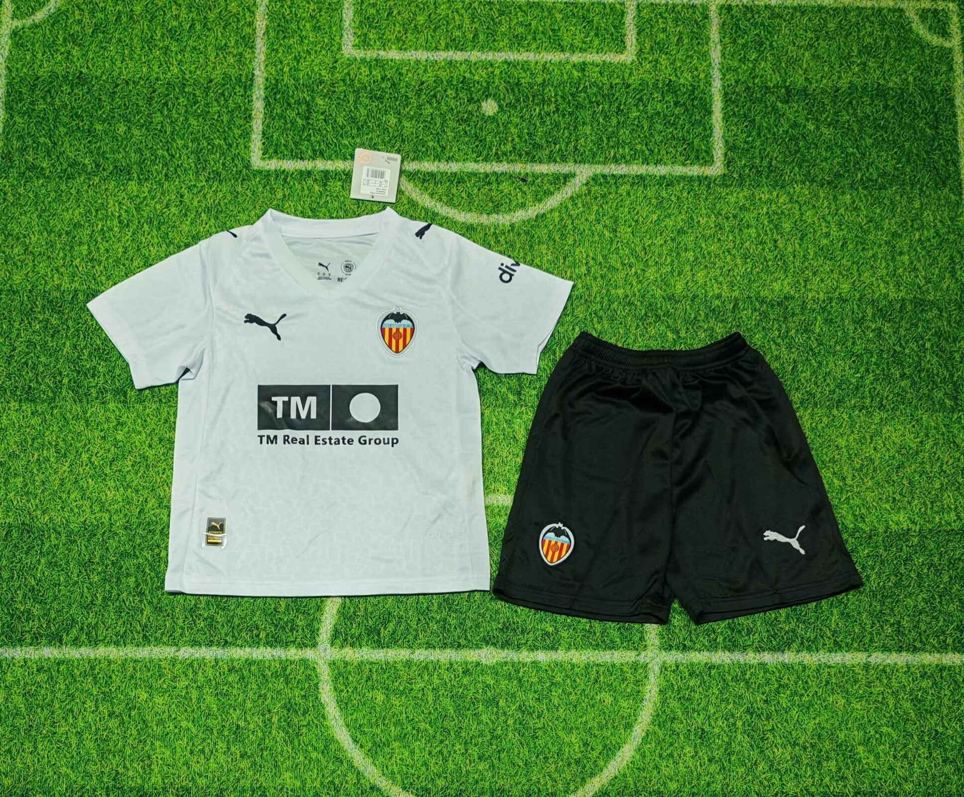Valencia CF Home Kit 2025/26 Kids – White/Black