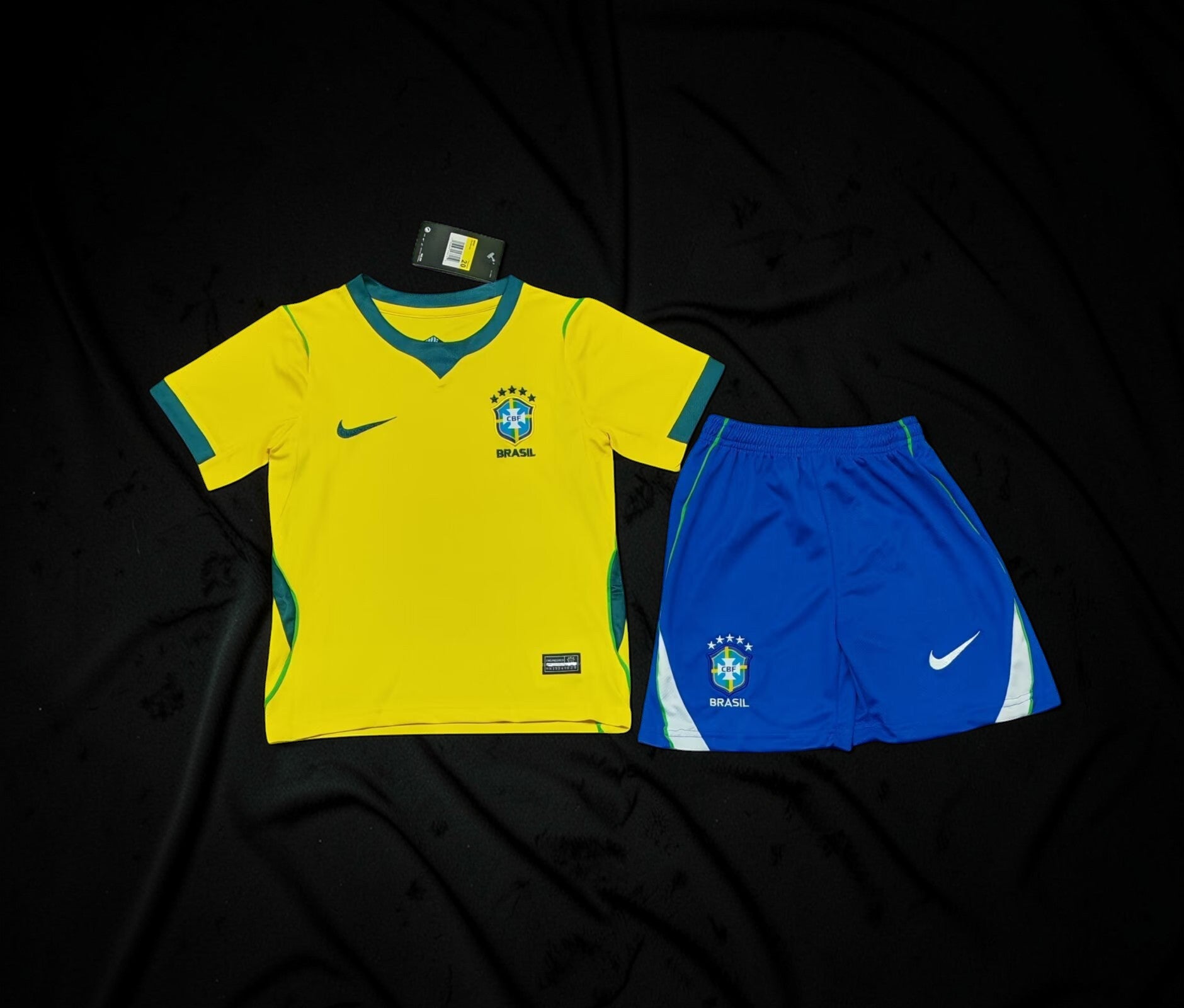 Brazil 2025/26 Home Kit Set Kids