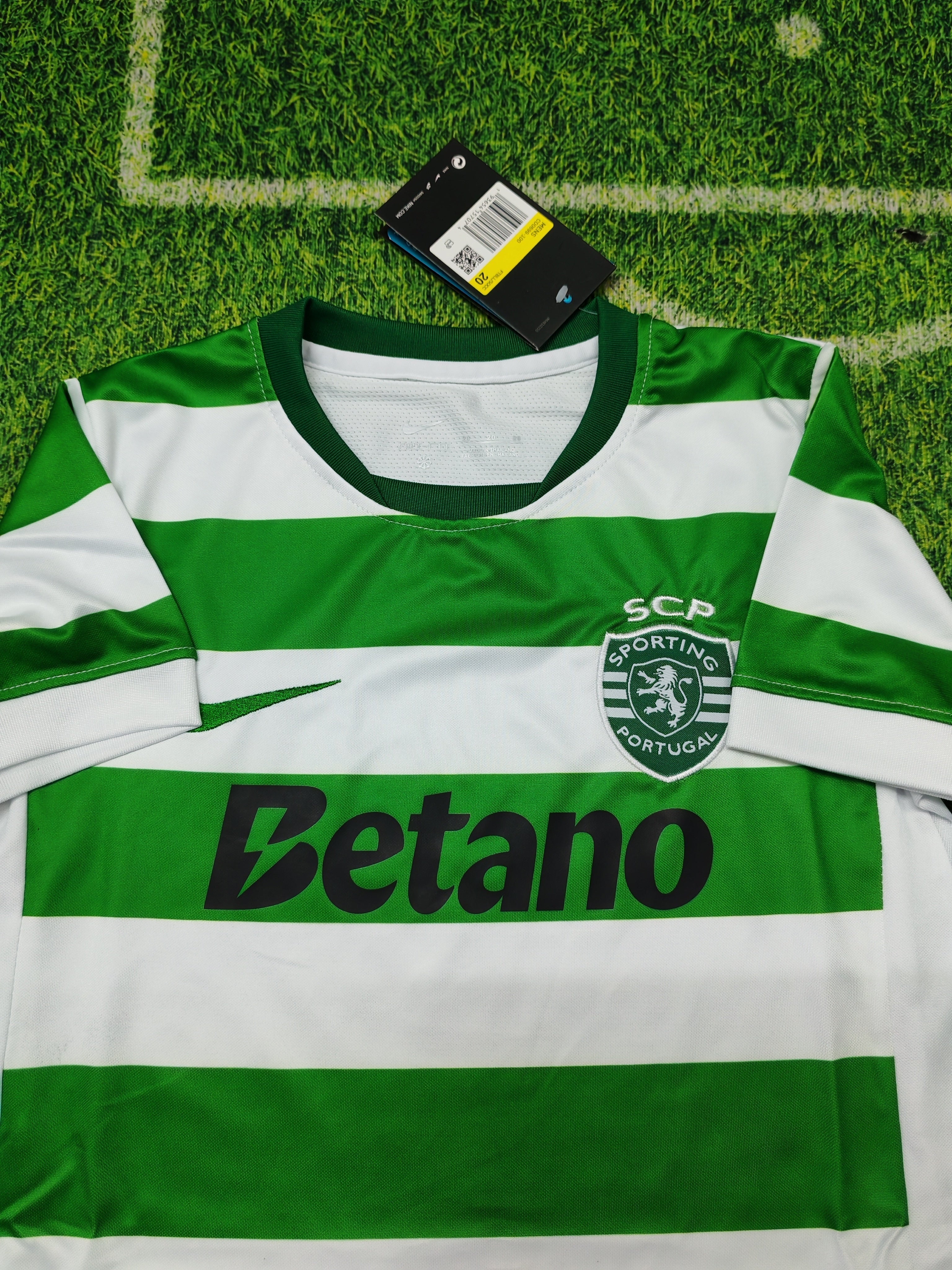 Sporting CP 2025/26 Home Kit Kids – Green & White