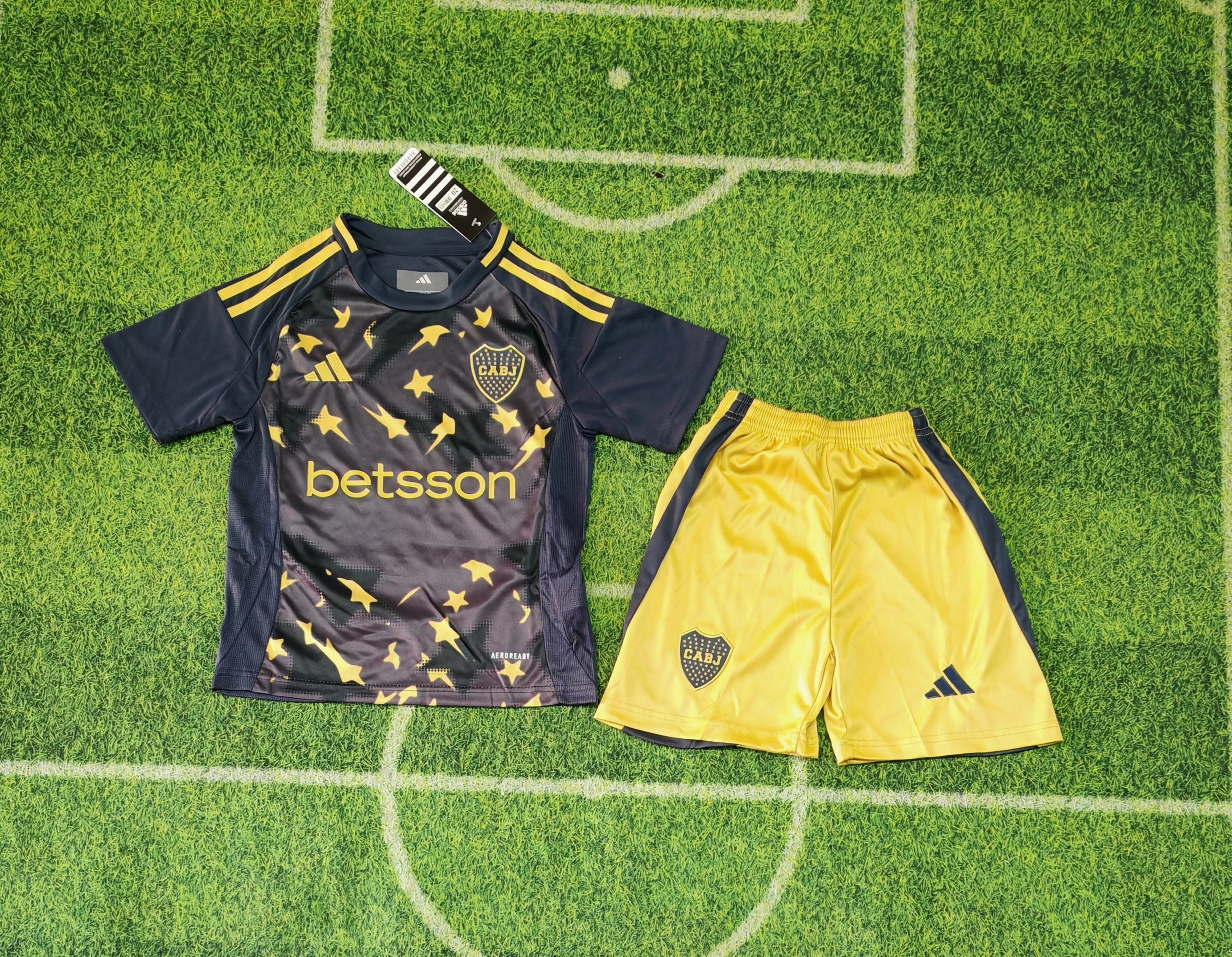 Boca Juniors Special Edition Kit 2024/2025 Kids – Black/Yellow Football Set