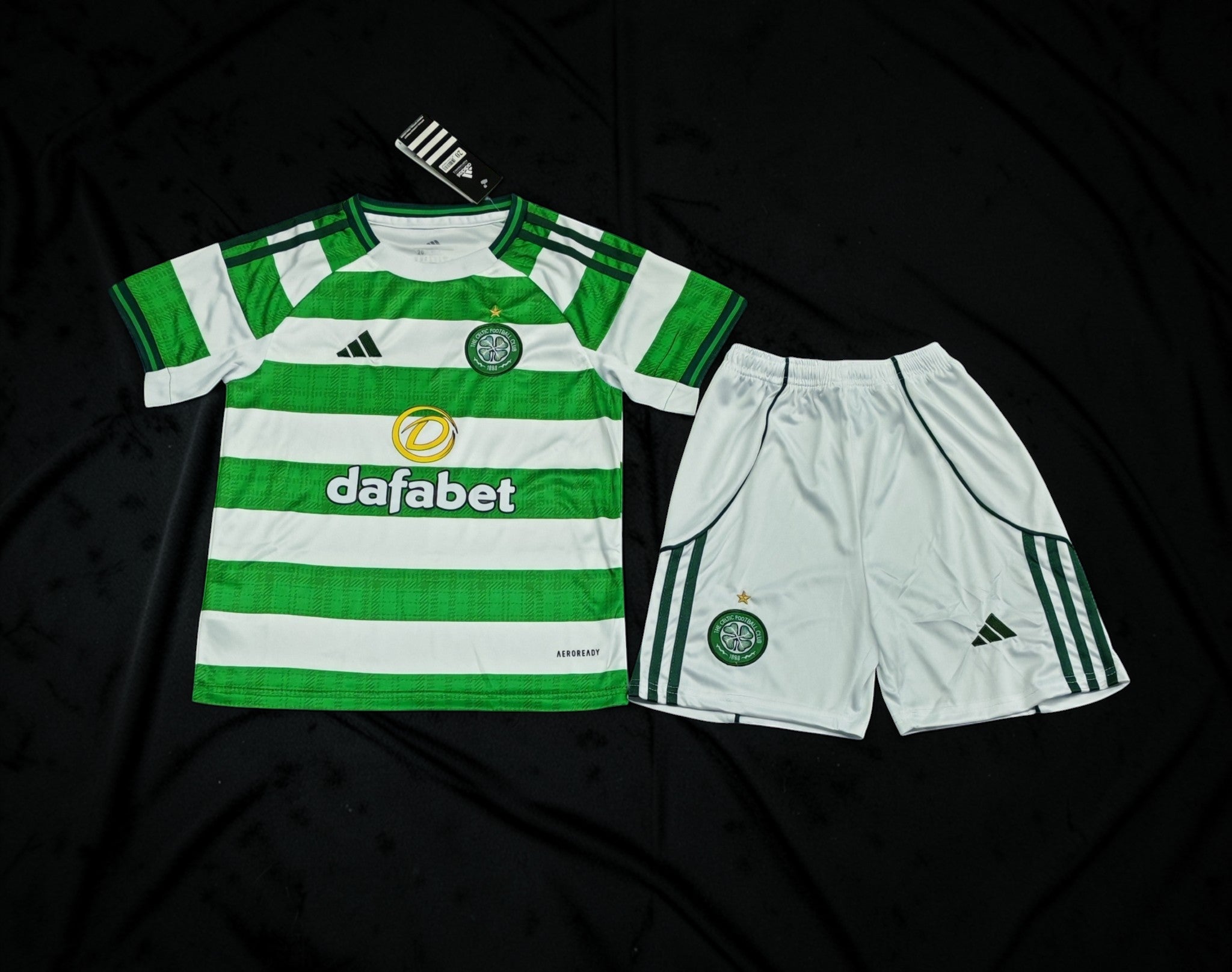 Celtic 2025/26 Home Kit Set Kids