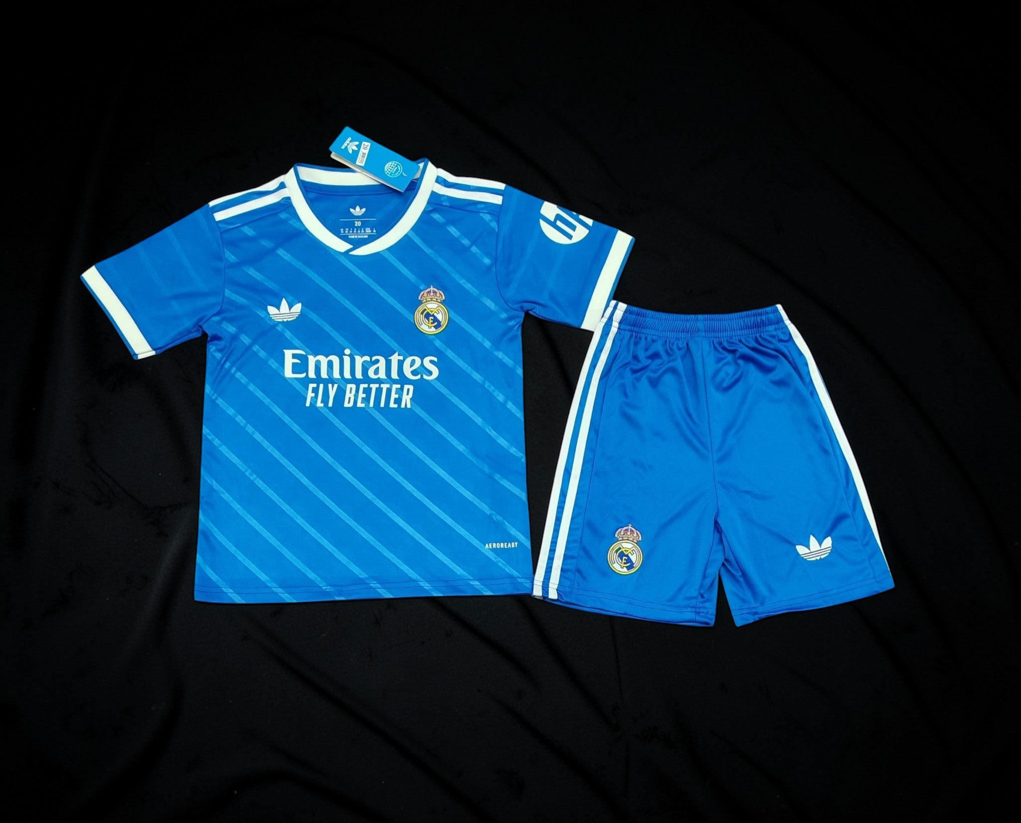 Real Madrid 25/26 Third Kids Kit – Blue