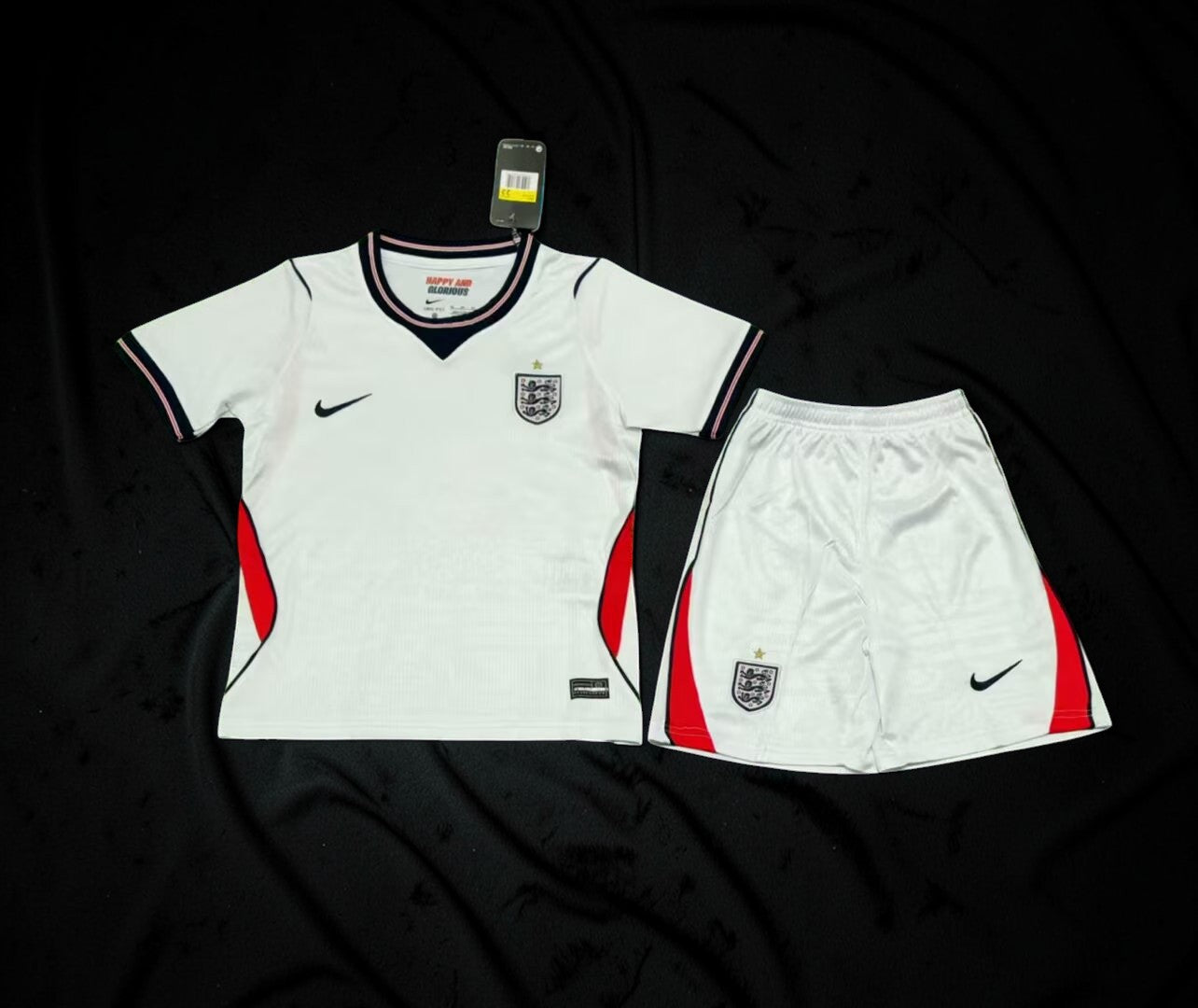 England 2025/26 Home Kit Set Kids (Alternate Shorts)