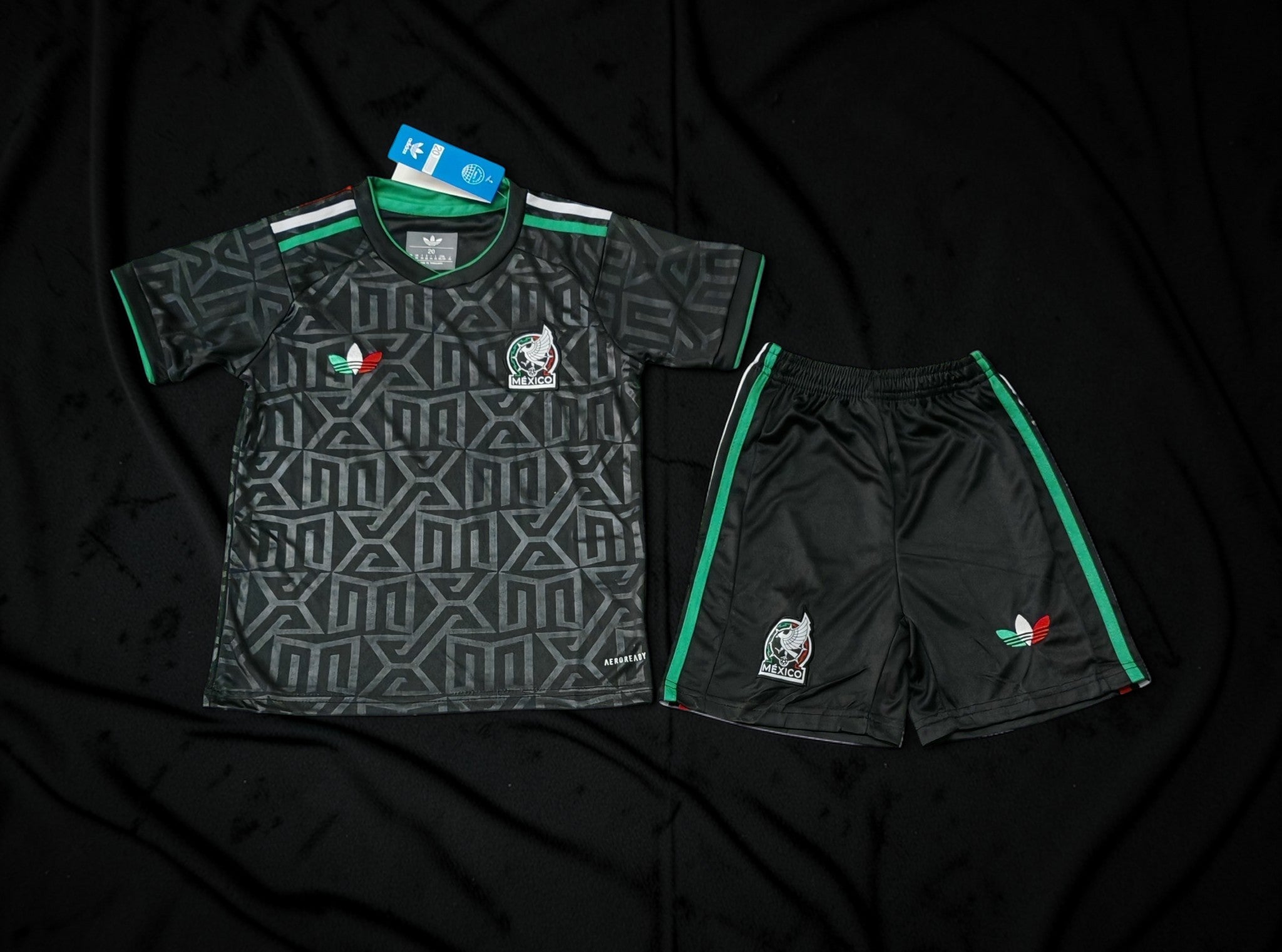 Mexico 2025/26 Black 3rd Kit Kids