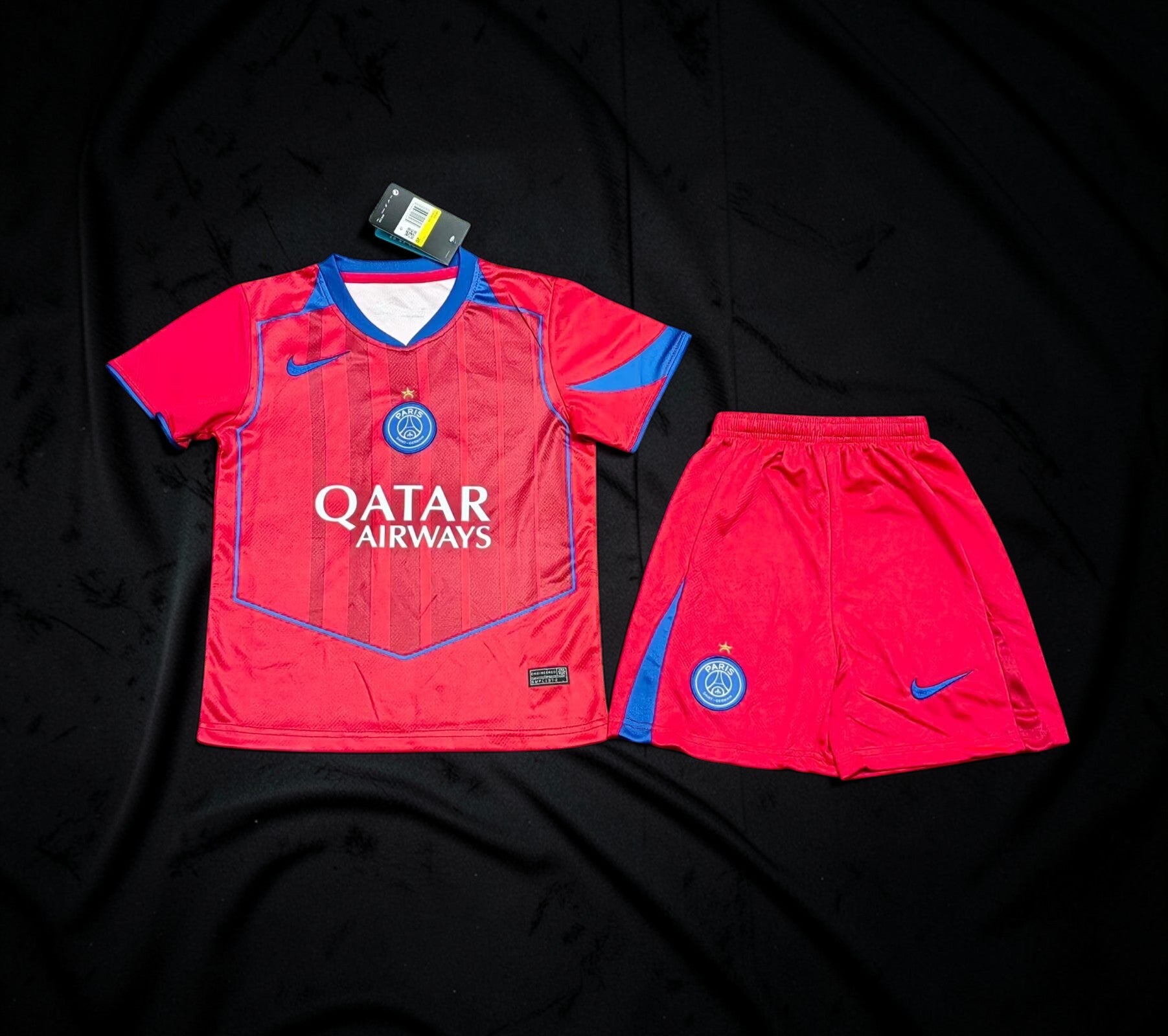 Paris Saint-Germain Third Kit 2025/26 Kids – Red/Blue