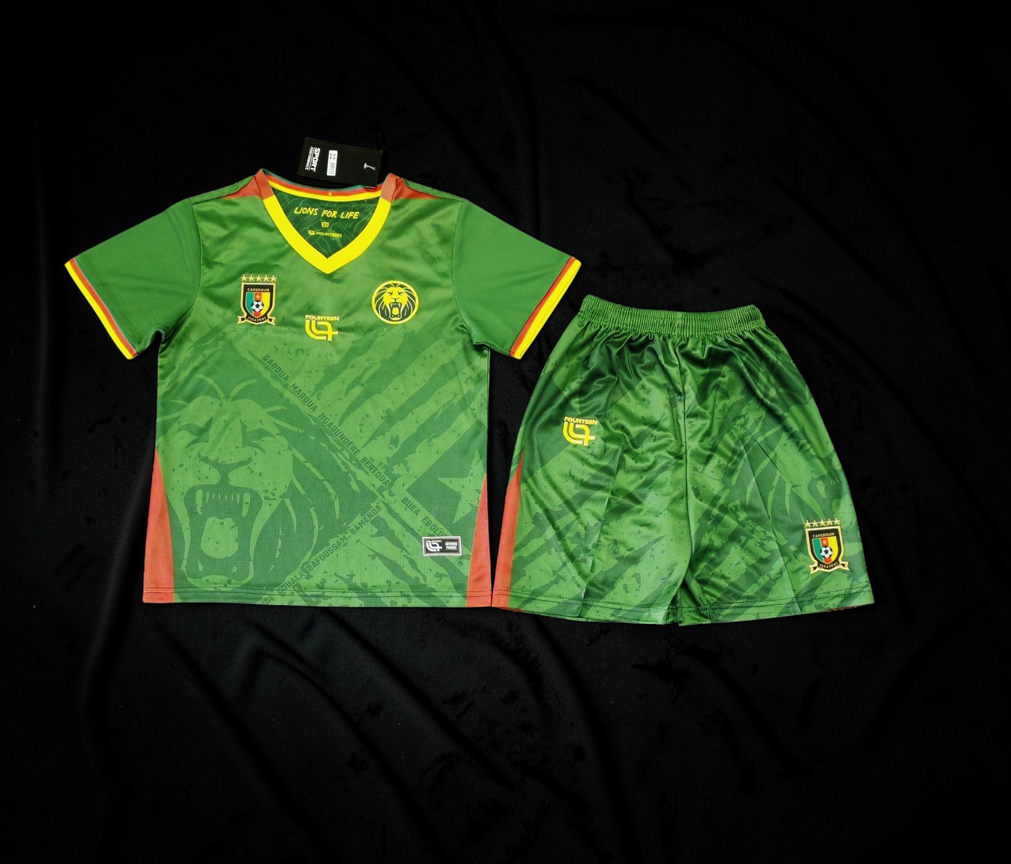 Cameroon 2025/26 Home Kit Set Kids