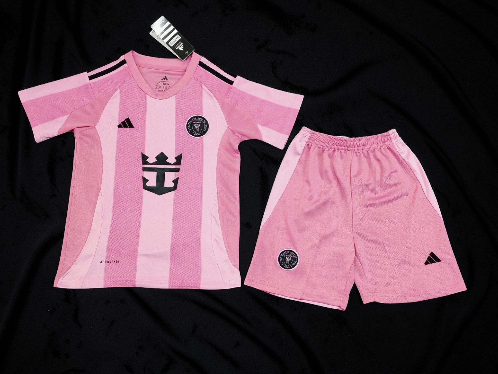 Inter Miami CF 2025/26 Home Kit Kids – Pink